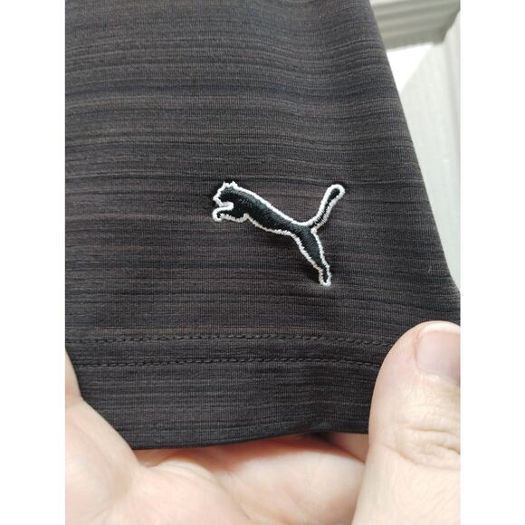 PUMA Men's Size XL Bud Light Platinum Black Short Sleeve Golf Polo Shirt - Picture 3 of 9